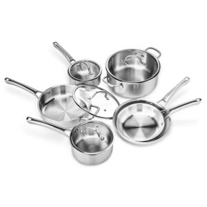 Premium Stainless Steel Cookware Set (10pcs)